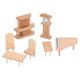 thumbnail image 1 of Nehlobo Muebles de casa de muñecas de madera, escala 1:12, muebles en miniatura, juego de sala de estar para niños de 3 años en adelante, 1 of 8