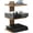 Walnut Brown, variant on Floating TV Shelf, 3 Tier Projector Shelf for DVD Players, Routers, Game Consoles, Cable Boxes, Living Room Decor Accessories, Wall Mount Shelves Holds Up to 22lbs