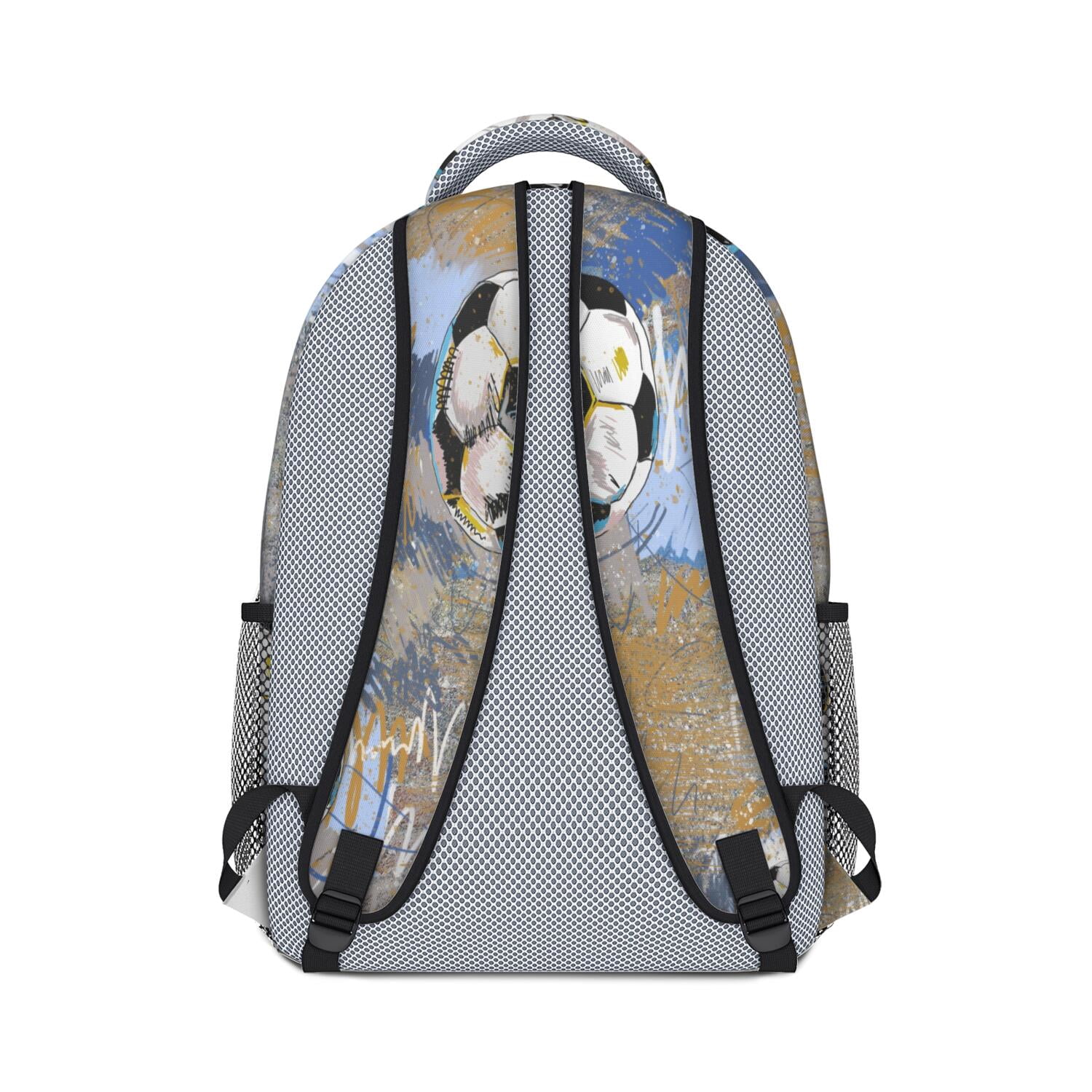 Team Spirit Waterproof Backpack - Ergonomic Student Backpack for Baseball, Football, Soccer Fans - Breathable & Durable Design for Teens