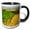 Black/White, variant on 3drose, Washington, Walla Walla. Blue Mountains, Vineyard - Us48 Rdu0231 - Richard Duval, 11oz Two-tone Green Mug