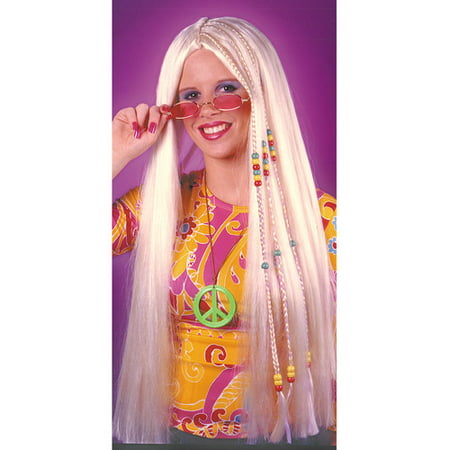 Braided Hippie Black Wig Adult Halloween Accessory