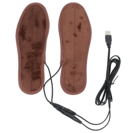 

Hemoton Pair of USB Electric Heating Insoles Shoes Inserts Winter Warm Shoe Pads with USB Cable - Size 43-44