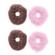 thumbnail image 1 of FELTECHELECTR juguetes de peluche para mascotas con forma de dona, elásticos y divertidos con sonido chirriante, para morder y jugar (color aleatorio)., 1 of 7