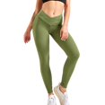 thumbnail image 4 of Pantalones de fitness sin costuras de color melocotón europeos y americanos, pantalones deportivos ajustados con forma de cadera y cintura alta, 4 of 4