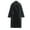 Black, variant on AOOCHASLIY 2023 Women Winter Coat Women's Solid Loose Double Breasted Fashion Coat Coat