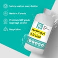 thumbnail image 5 of Rapid Protectant Rubbing Alcohol -2 pack 500 ml Premium Grade Isopropyl Alcohol 70%, 5 of 5