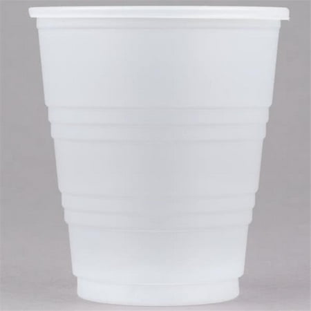 Transparent Portion Cup - Dart Y5 CPC 5 oz Ribbed Cup Plastic Portion, Translucent - Case of 2500