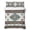 Brown Teal, variant on Full Size Quilt - Soft Microfiber Summer Quilt with 2 Pillow Shams, Turquoise Red Boho Lightweight Breathable Bedding Comforter Sets, Southwestern Ethnic Aztec Retro Geometric Quilted Bedspread