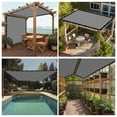 90 Shade Fabric Sun Shade Cloth with Grommets GN08 for Pergola