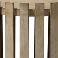 thumbnail image 3 of Eden Home Round Coastal Wood Miles Slatted Side Table in Brown/Gray Washed, 3 of 3