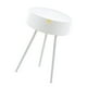 thumbnail image 3 of Mesa auxiliar redonda, escritorio de centro, mueble decorativo, mesita de noche Blanco, 3 of 9