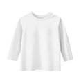 thumbnail image 3 of Kogui Girls Shirts Long Sleeve Girls Long Sleeve Shirts Crew Neck T-Shirts Kids Tops Tees Girl Clothes Size 9-10 (White,9-10 Years), 3 of 4
