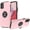 Pink, variant on For Samsung A14 5G Case Rubberized Dual Layer Magnetic Ring Stand Hybrid Cover