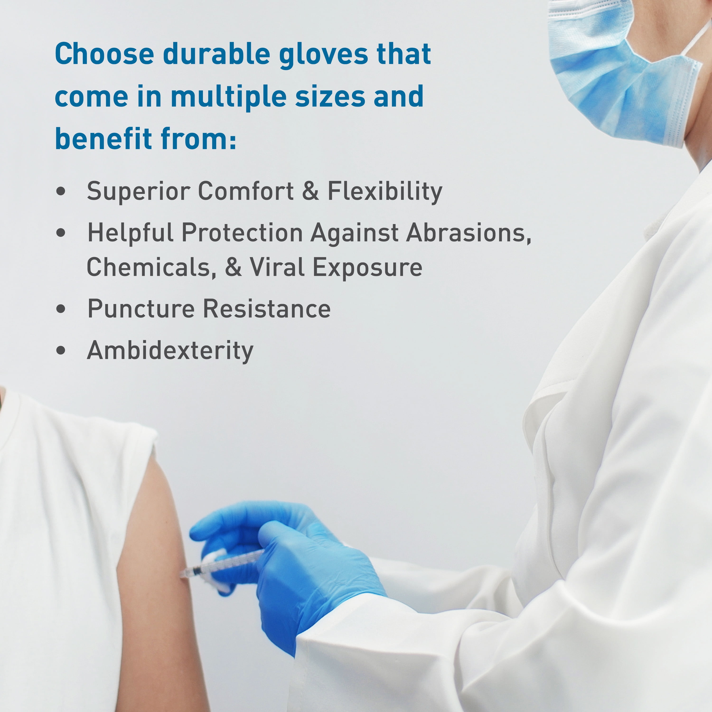 BodyMed Nitrile Gloves for Exam and Home Use, Medium, 1,000 Count - Latex & Powder Free Disposable Gloves for Medical