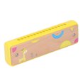 thumbnail image 1 of Kids 16 Hole Wooden Harmonica Music Education Harmonicas Musical Instrument for Beginners Yellow, 1 of 8