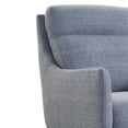 thumbnail image 3 of Amber Graphite Swoop Arm Accent Chair with Metal Base, 3 of 7
