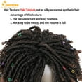 thumbnail image 2 of QUEENTAS Dreadlock Wig for  Women Braiding Hair Synthetic Short Braids Wigs Faux Locs Twist Wigs Curly Crochet Hair Wigs, 2 of 9