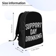 thumbnail image 3 of Mochila para portátil, bolso de viaje, informal, para la universidad, para el trabajo, de negocios, color negro, ideal para hombres y mujeres., 3 of 5