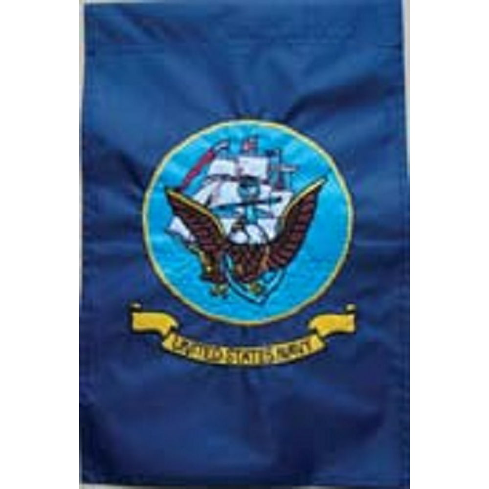 12x18 United States Navy Garden Flag Nylon Embroidered USN Military