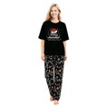 thumbnail image 5 of LuLiaMenton Feliz Navidad Lights Multicolor Matching Couples Christmas Pajamas Short Sleeve, 5 of 5