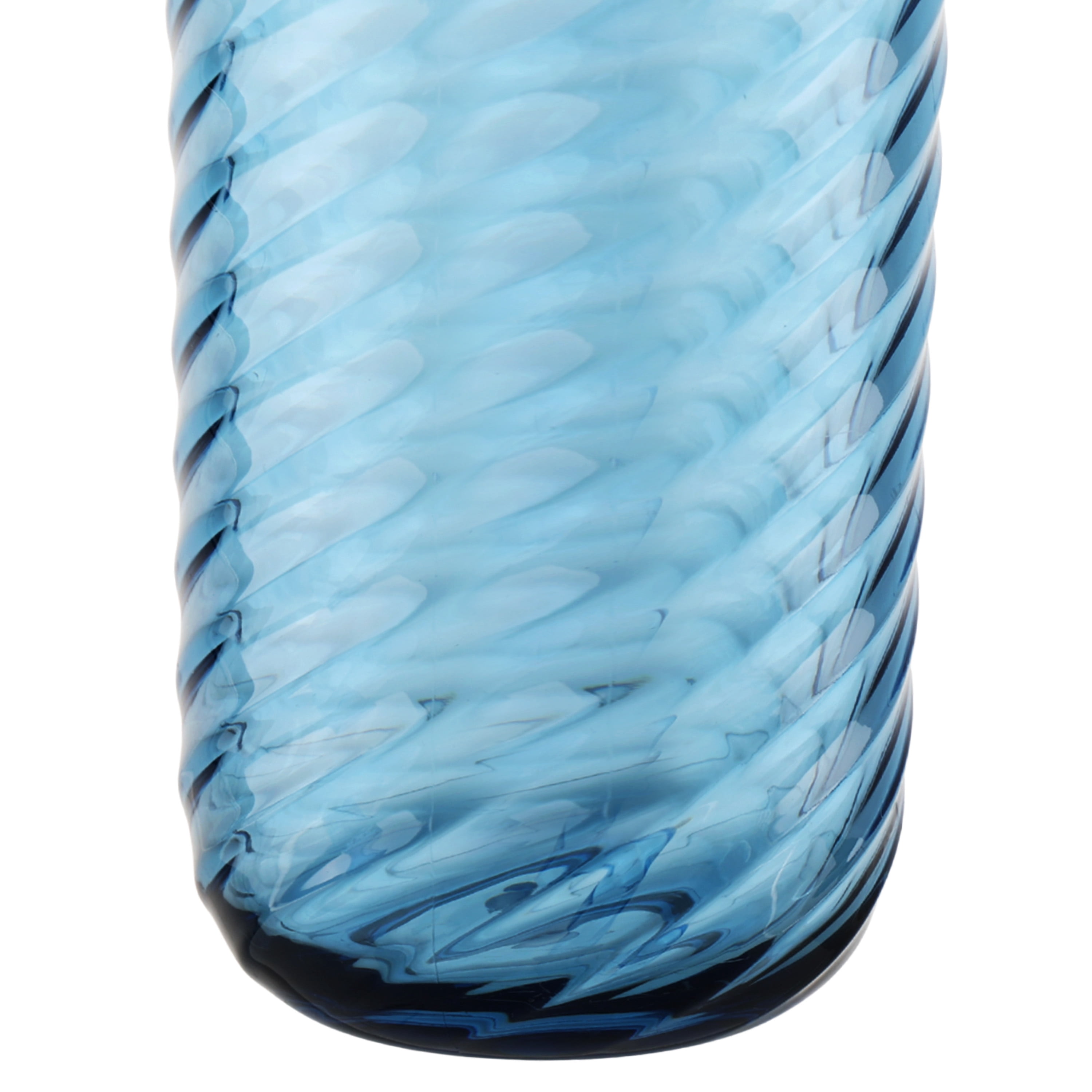 Beautiful 2-piece 21-Ounce Tritan Swirl Texture Sipper Tumbler Set, Blue by Drew Barrymore