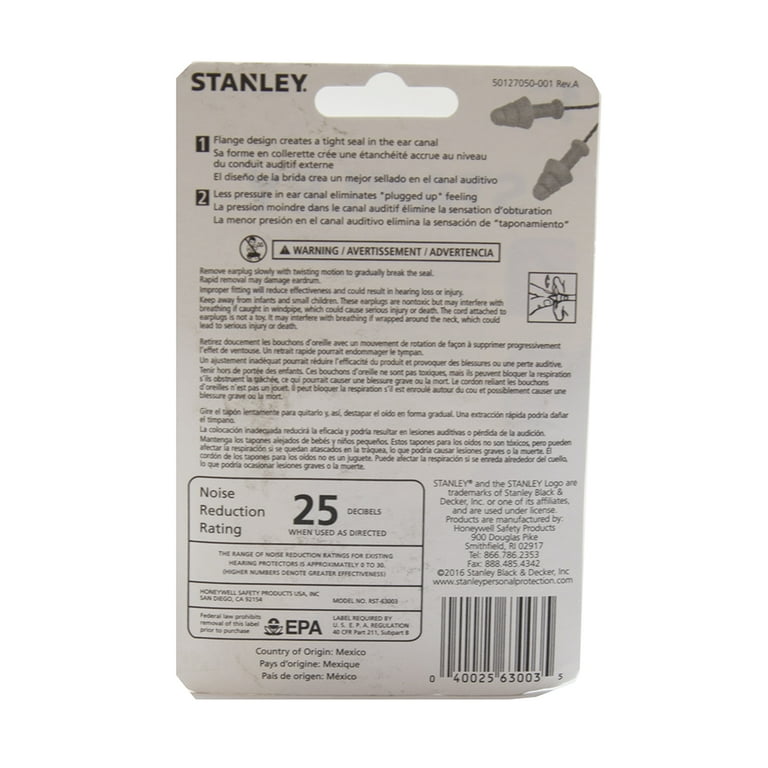 Earplugs Stanley Custom Moulded