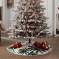thumbnail image 4 of Rateoe Tropical Summer Palm Pattern Christmas Tree Skirt with Ties , Christmas Tree Decorations, Farmhouse Christmas Decor Xmas Holiday Decorations-30", 4 of 6