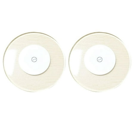 

2Pcs Acrylic Crystal Ultra-Thin Led Light Coaster White Light