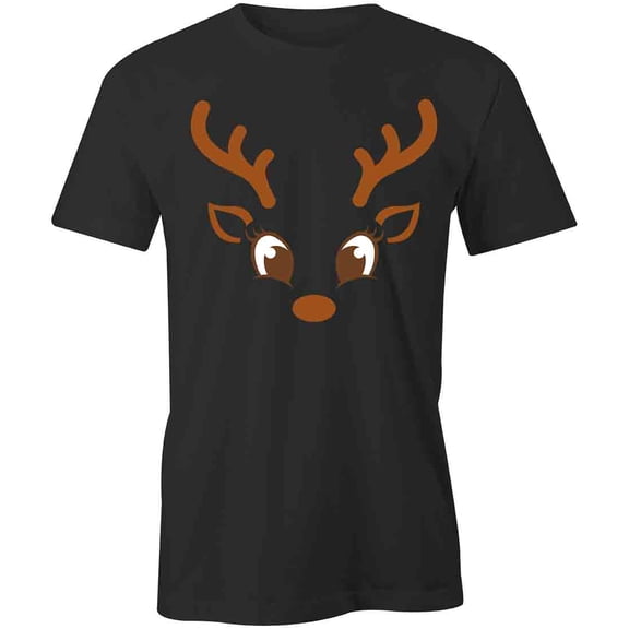 Girl Reindeer T-Shirt | White Tee Gift