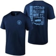 thumbnail image 2 of Icon Sports Officially Licensed Manchester City Cotton Tee T-Shirts [Navy, Large], 2 of 3