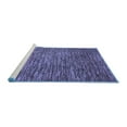 thumbnail image 2 of Ahgly Company Machine Washable Indoor Rectangle Abstract Blue Modern Area Rugs, 2' x 5', 2 of 4