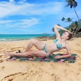 thumbnail image 6 of Dreamtimes Bright Hibiscus Flowers Beach Towel Quick Dry Absorbent Bath Towels Sandproof Lightweight Towel for Gym Yoga Sports Swimming- 30x60in, 6 of 7