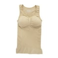 thumbnail image 6 of ALigoa Seamless Slimming Body Shaper Top Compression Vest with Removable Built in Bra, Beige, XL, 6 of 9