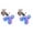 Blue 2PCS, variant on Border Pet Cat Toy Colored Bell Colorful S Plastic Small Ring Sound Cat And Dog Toy