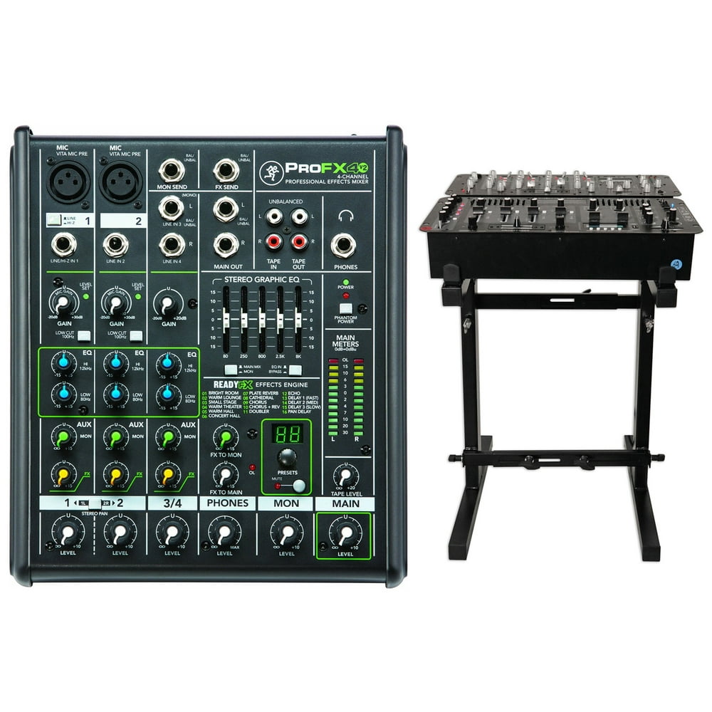New Mackie PROFX4v2 Pro 4 Channel Compact Mixer w Effects PROFX4 V2