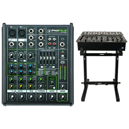 - New Mackie PROFX4v2 Pro 4 Channel Compact Mixer w Effects PROFX4 V2+Mixer Stand