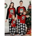 thumbnail image 3 of Pijamas familiares a juego de Navidad 2024, pijamas con estampado de imagen de Feliz Navidad, conjunto a juego para adultos y niños, mono de bebé + ropa para perros, 3 of 4