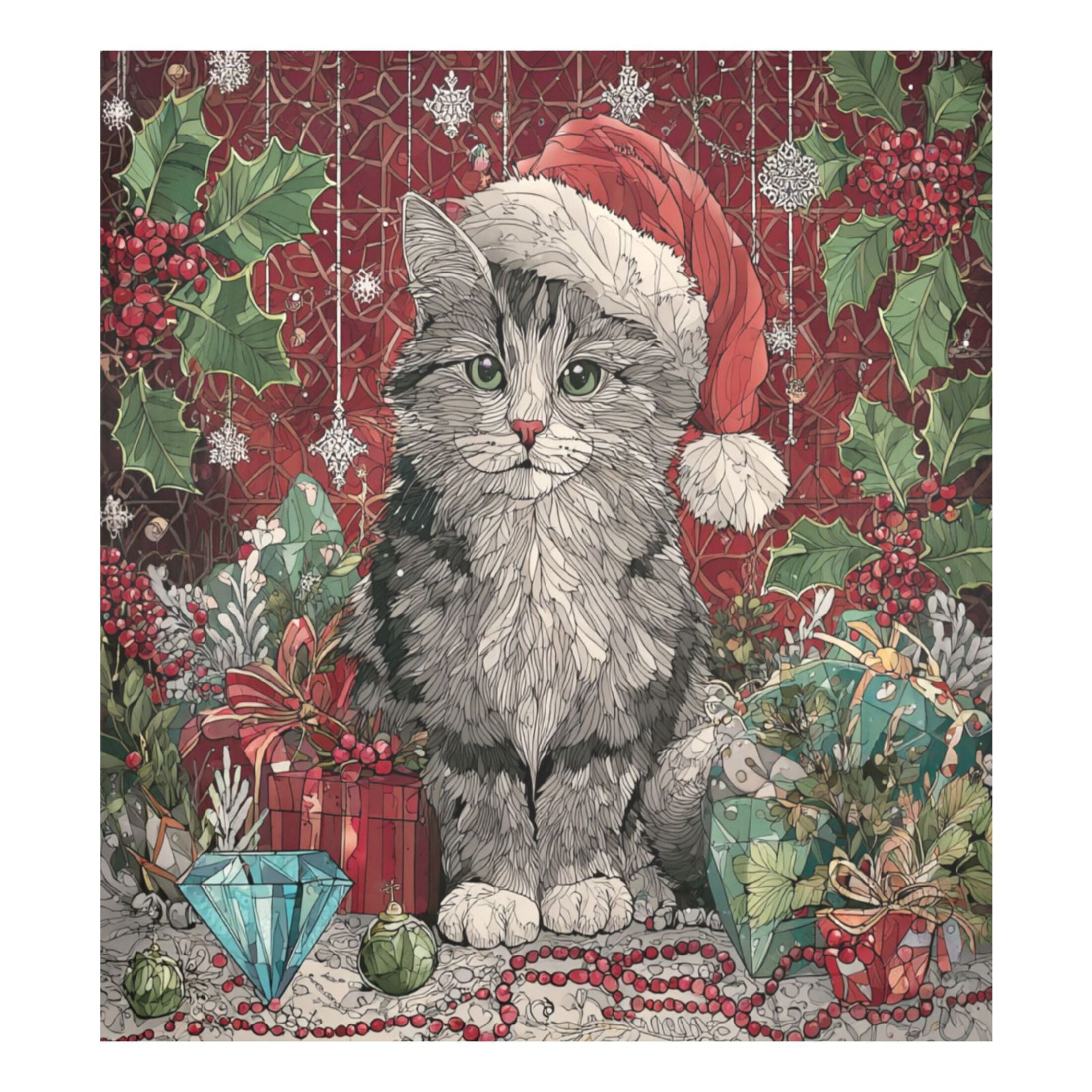 Dishwasher Sticker Magnetic Dishwasher Sticker Magnetic Decorative Sticker Refrigerator Sticker Dishwasher Decorative Stickers Warm Christmas Black Cat