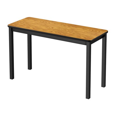 Correll Inc. Commerical Laminate Lab Table  24x48   RECTANGULAR  MEDIUM OAK   BLACK
