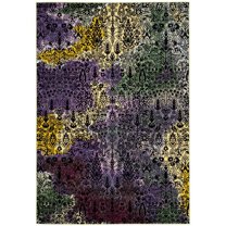 SAFAVIEH Watercolor Fallon Abstract Colorful Area Rug, Light Yellow/Green, 8' x 10'
