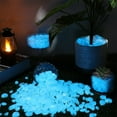 thumbnail image 7 of NOGIS 500pcs Glow in The Dark Rocks Outdoor Decorations Stones Small Luminous Pebbles Indoor/Outdoor Decor for Garden Fish Tank Aquarium Planter Walkway - White, 7 of 7