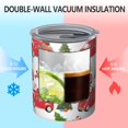 thumbnail image 2 of 12oz Coffee Tumblers Red Christmas Car Pattern Stainless Steel Vacuum Insulated Travel Tumbler Coffee Cups Mug with Lid and Straw with Cleaning Brush for Cold & Hot Drinks, 2 of 5
