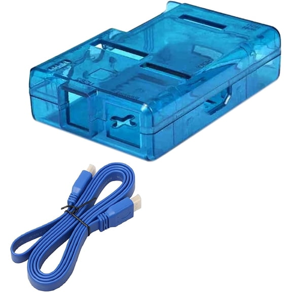 Case Box Enclosure for Raspberry Pi Model B with free HDMI Cable Visit the sb components Store (Blue)