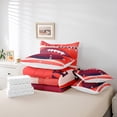 thumbnail image 4 of Boys Rugby Bedding Queen Size 7pcs Soccer Sports Comforter Set For Kids Teens,American Football Bedding Comforter Sets Rugby Printed Bed in a Bag Teens Gamer Bed Sheets Set Home Decorative,Soft, 4 of 4