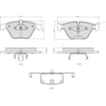 thumbnail image 6 of Winstop Brake Pad Set, Front WS.0918.0.M, Buick Z4 2016-2011, 6 of 6