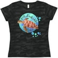 thumbnail image 3 of Inktastic Fort Lauderdale, Florida Swimming Sea Turtle with Bubbles Women's T-Shirt, 3 of 5