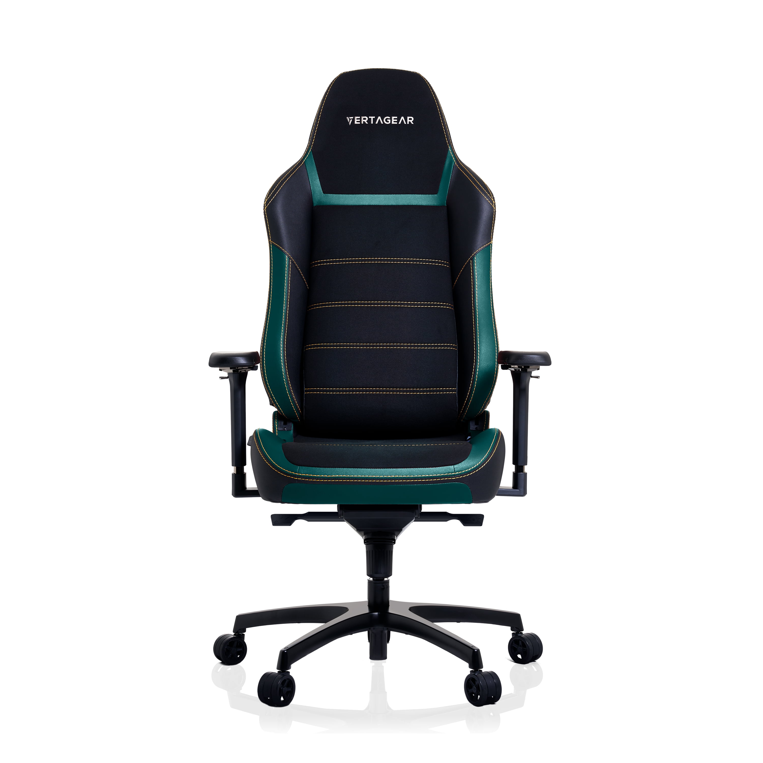 Vertagear PL6800 Ergonomic Big & Tall Gaming Chair featuring ContourMax Lumbar & VertaAir Seat systems - Midnight Green