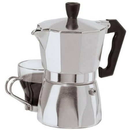 Oggi 6570.0 3 Cup Cast Aluminum Stovetop Espresso Maker, (Best Grind For Stovetop Espresso)