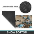 thumbnail image 7 of 2 Pcs Merry Christmas Kitchen Rugs and Mats Set of 2 Xmas Snowflake Winter Happy New Year Kitchen Mats for Floor Anti Fatigue Kitchen Rugs and Matsfor Outdoor Bedroom (47x17+30x17 inches), 7 of 7