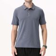 thumbnail image 3 of Camiseta informal de manga corta y cuello redondo para hombre: ocio de verano, cómoda, para uso diario, 3 of 8